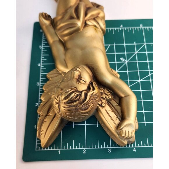 Vintage 1968 Miller Studio Cherub Angel Wall Hanging Set of 3 Chalkware - Picture 6 of 13